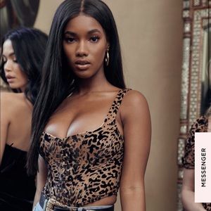 Leopard Print Corset Bustier